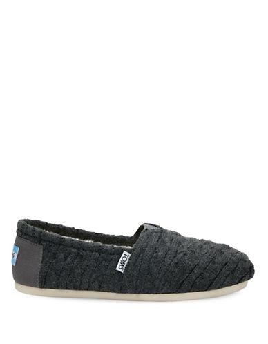Toms Cable Knit Alpargata Wool Slippers | ModeSens