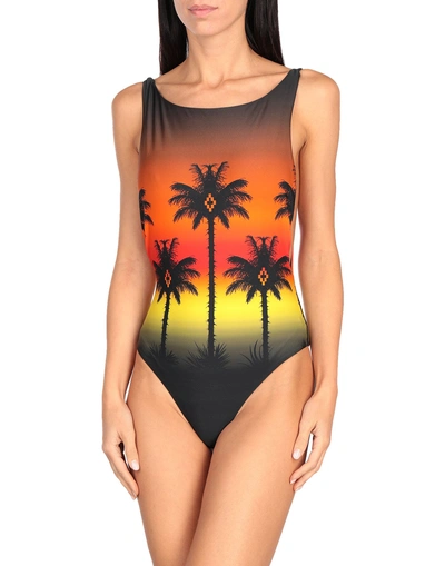 Marcelo Burlon County Of Milan One-piece Swimsuits In Black