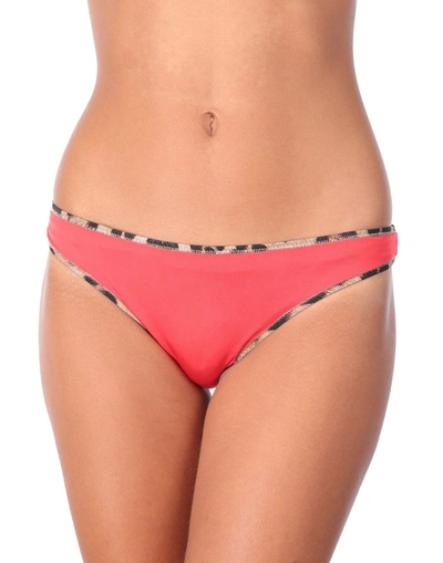 Roberto Cavalli Beachwear Bikini Bottoms In Red
