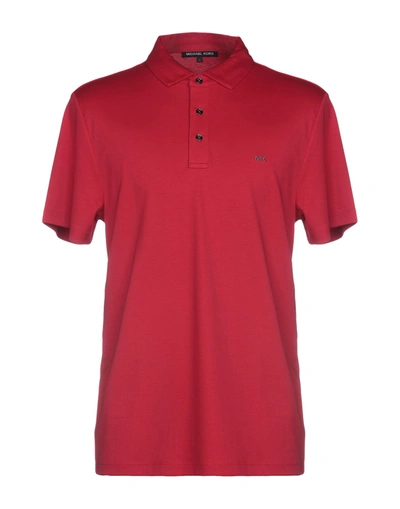 Michael Kors Polo Shirts In Red | ModeSens