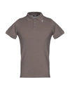 K-way Polo Shirt In Light Brown