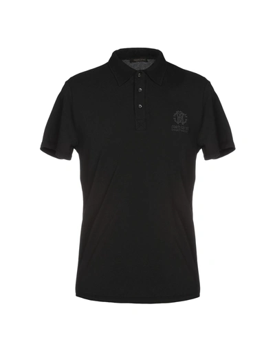 Roberto Cavalli Beachwear Polo Shirt In Black