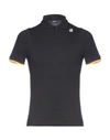 K-way Polo Shirts In Black