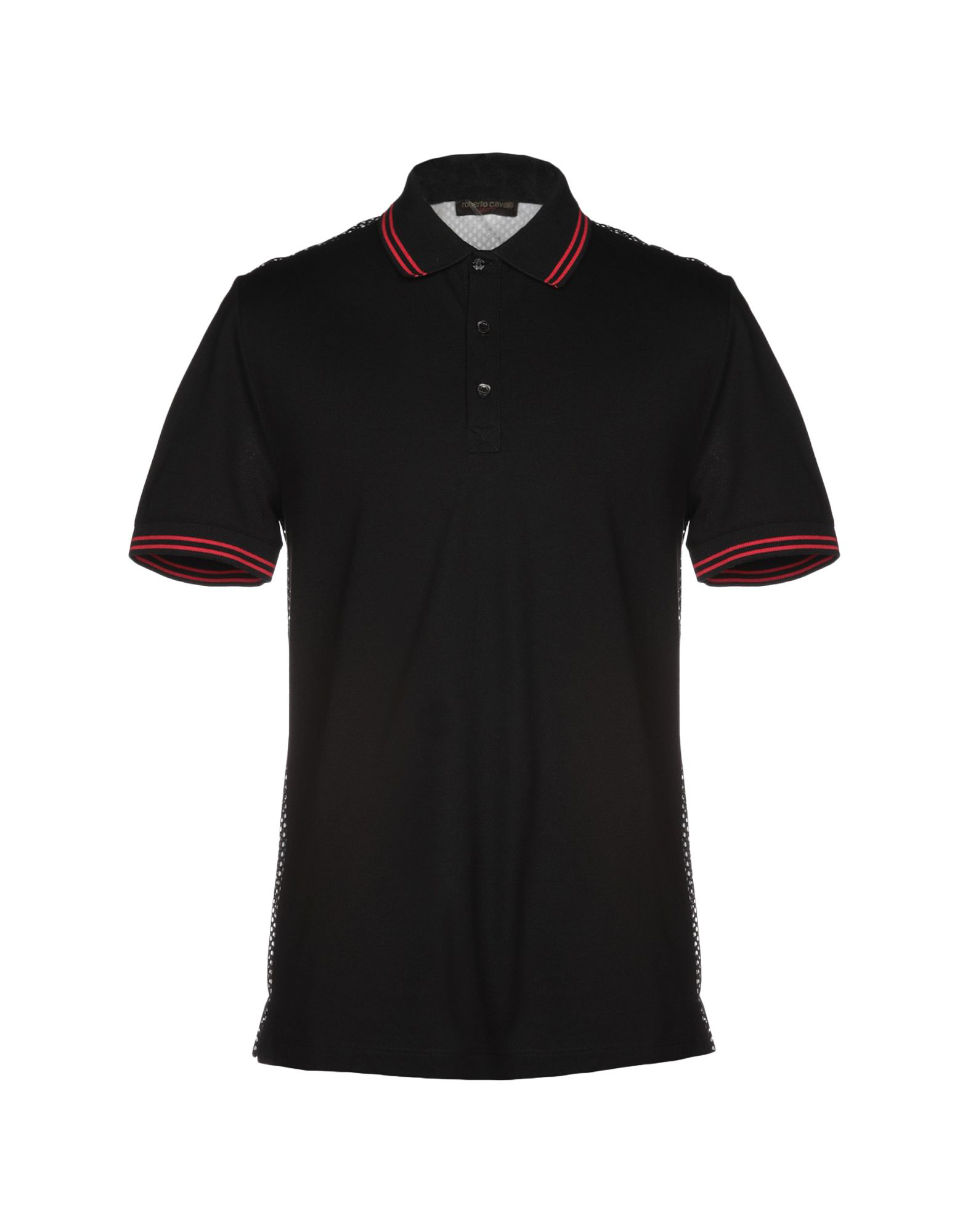 Roberto Cavalli Gym Polo Shirt In Black | ModeSens