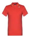 K-way Polo Shirt In Orange