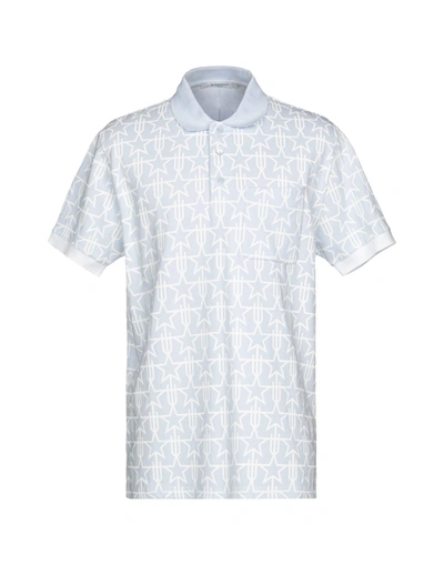 Givenchy Polo Shirts In Sky Blue