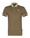 Just Cavalli Polo Shirts In Military Green