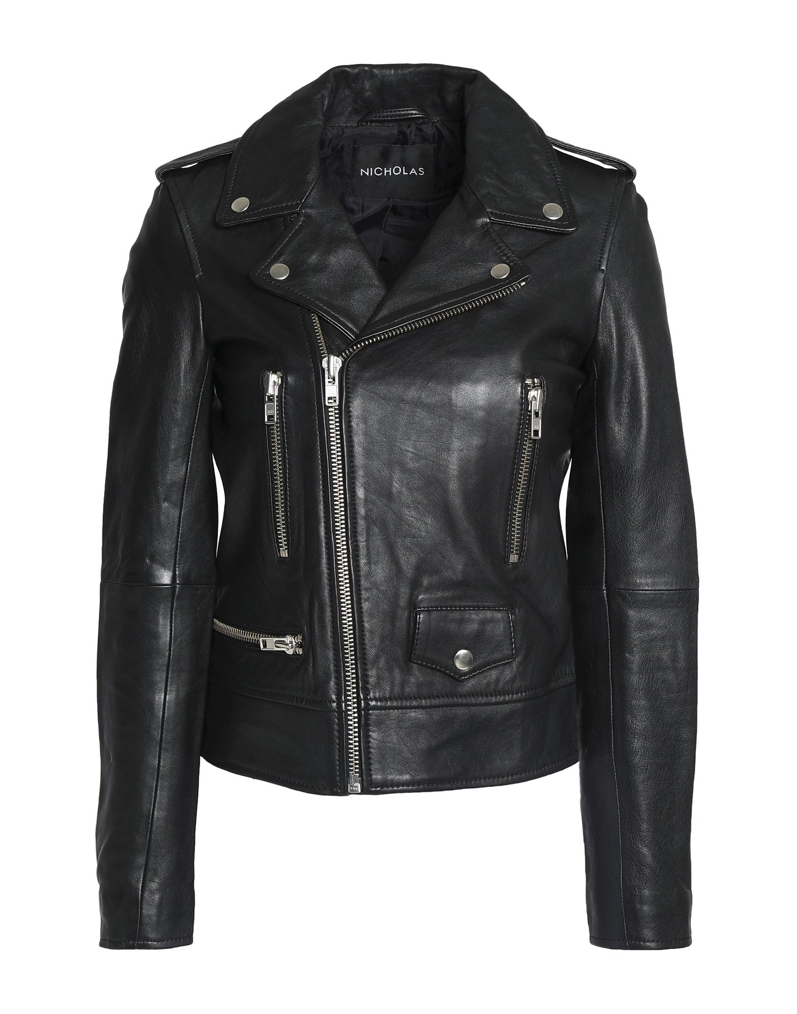 Nicholas Biker Jacket In Black | ModeSens
