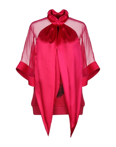 Givenchy 真丝上衣 In Fuchsia