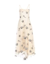 Space Style Concept Midi Dresses In Beige