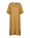 Woolrich Midi Dresses In Ocher