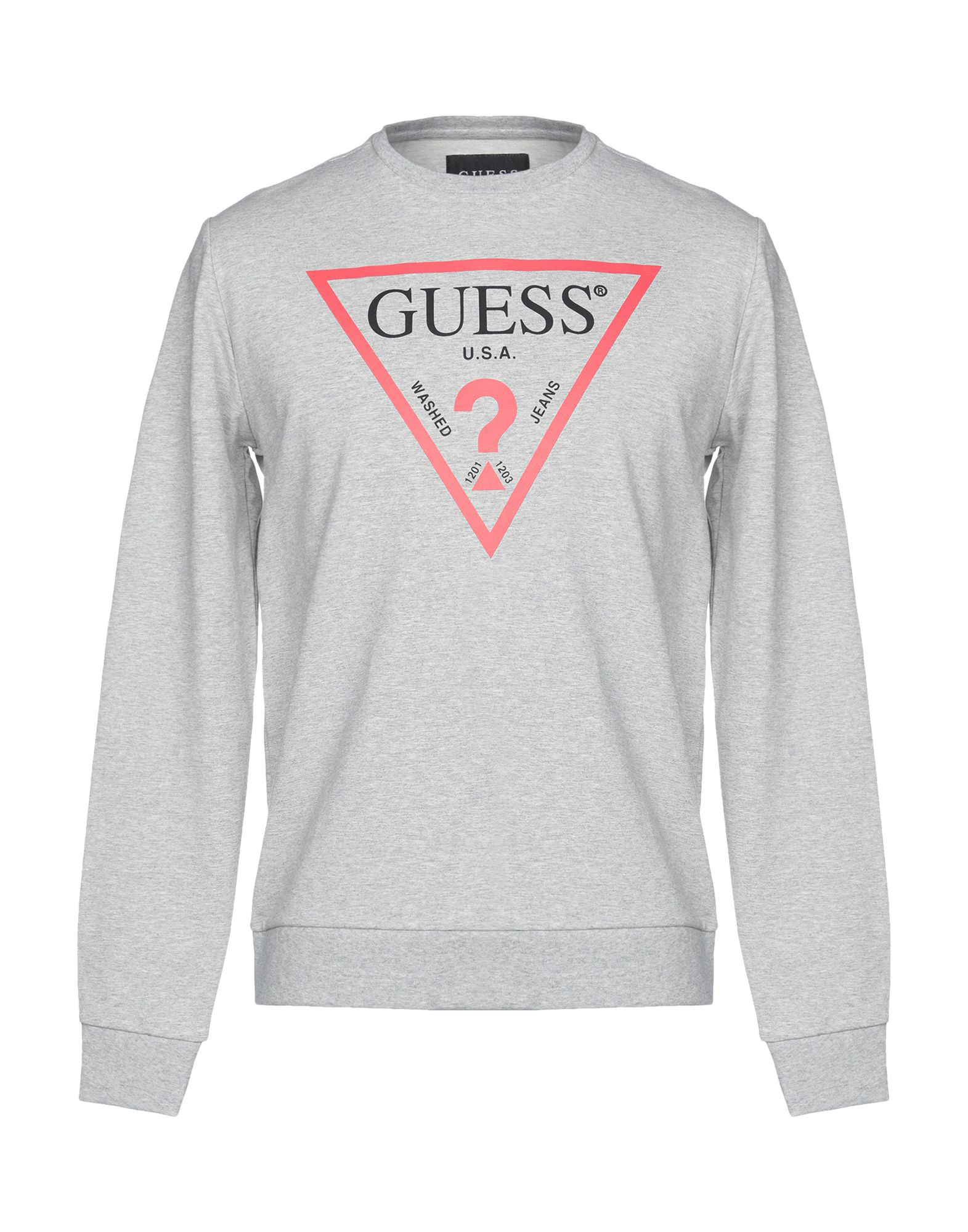 Guess Sweatshirts In Grey | ModeSens