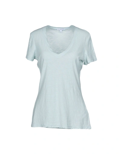 James Perse T-shirt In Turquoise