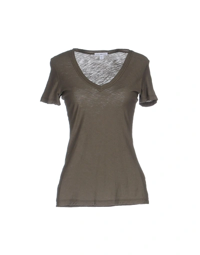 James Perse T-shirt In Military Green