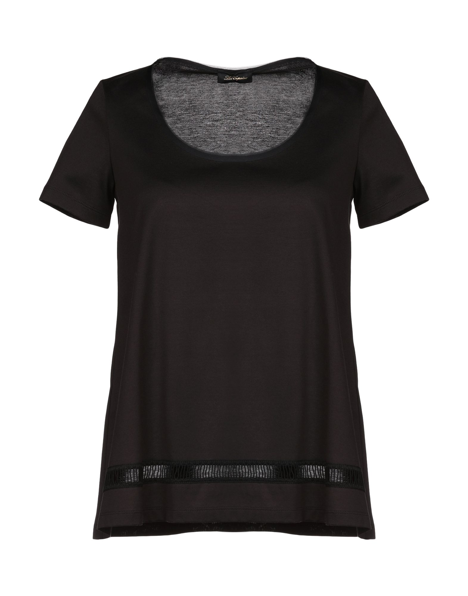 Les Copains T-shirt In Black | ModeSens