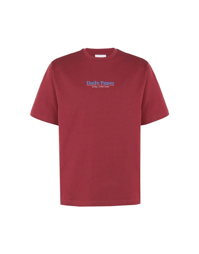 Daily Paper T-shirt In Maroon