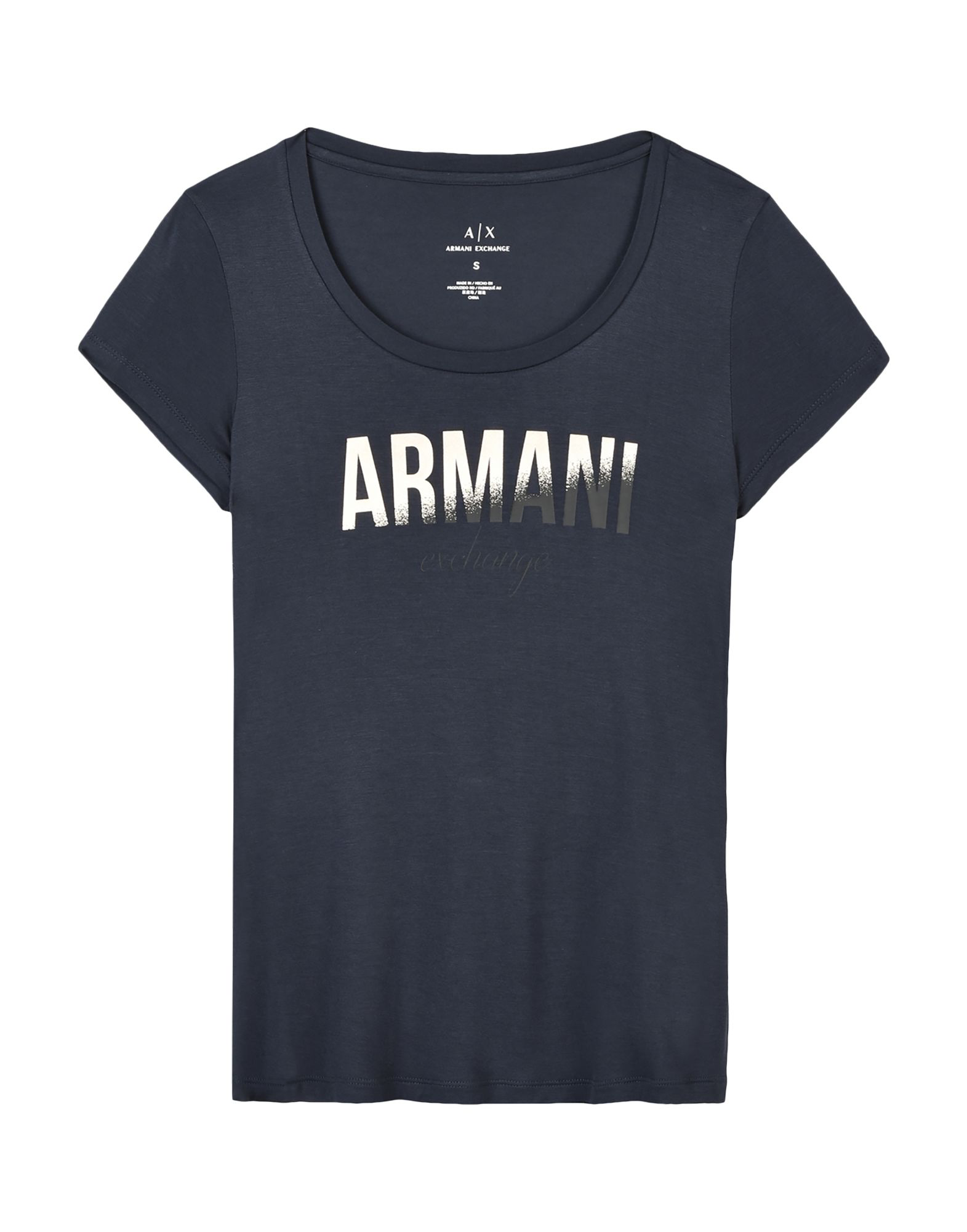 armani exchange t shirt dark blue