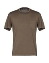 Drumohr T-shirts In Khaki