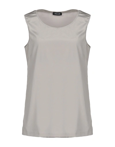 Anneclaire Top In Light Grey