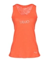 Liu •jo Tank Tops In Orange