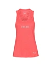 Liu •jo Tank Tops In Coral