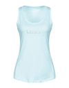 Liu •jo Tank Top In Sky Blue