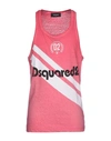 Dsquared2 Tank Top In Coral