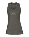 Liu •jo Tank Tops In Military Green