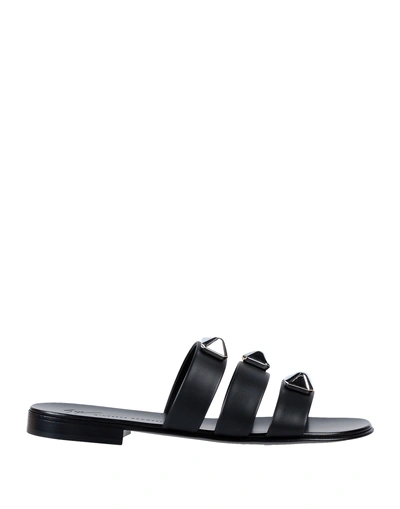 Giuseppe Zanotti Sandals In Black