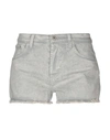 Dondup Denim Shorts In Light Grey