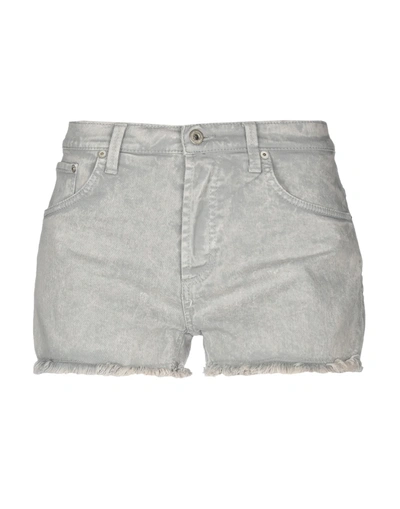 Dondup Denim Shorts In Light Grey