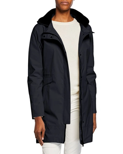 Herno 2-layer Parka W/ Removable Hood In Navy