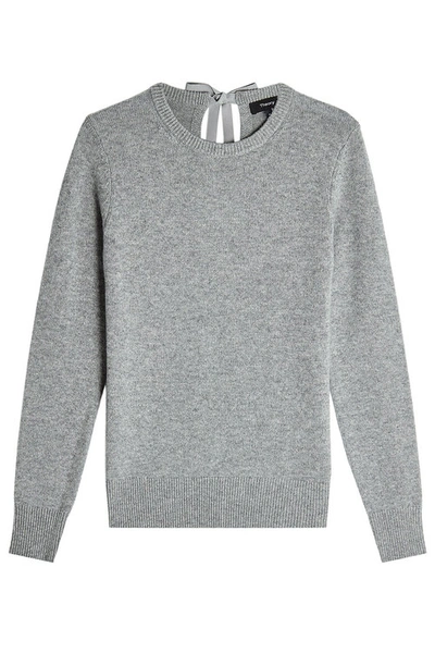 Theory Cashmere Pullover With Self-tie Bow