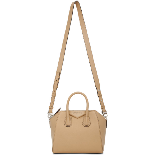 Givenchy Mini Antigona Handtasche In Camel Modesens