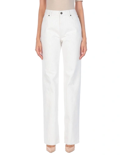 Calvin Klein 205w39nyc Denim Pants In Light Grey
