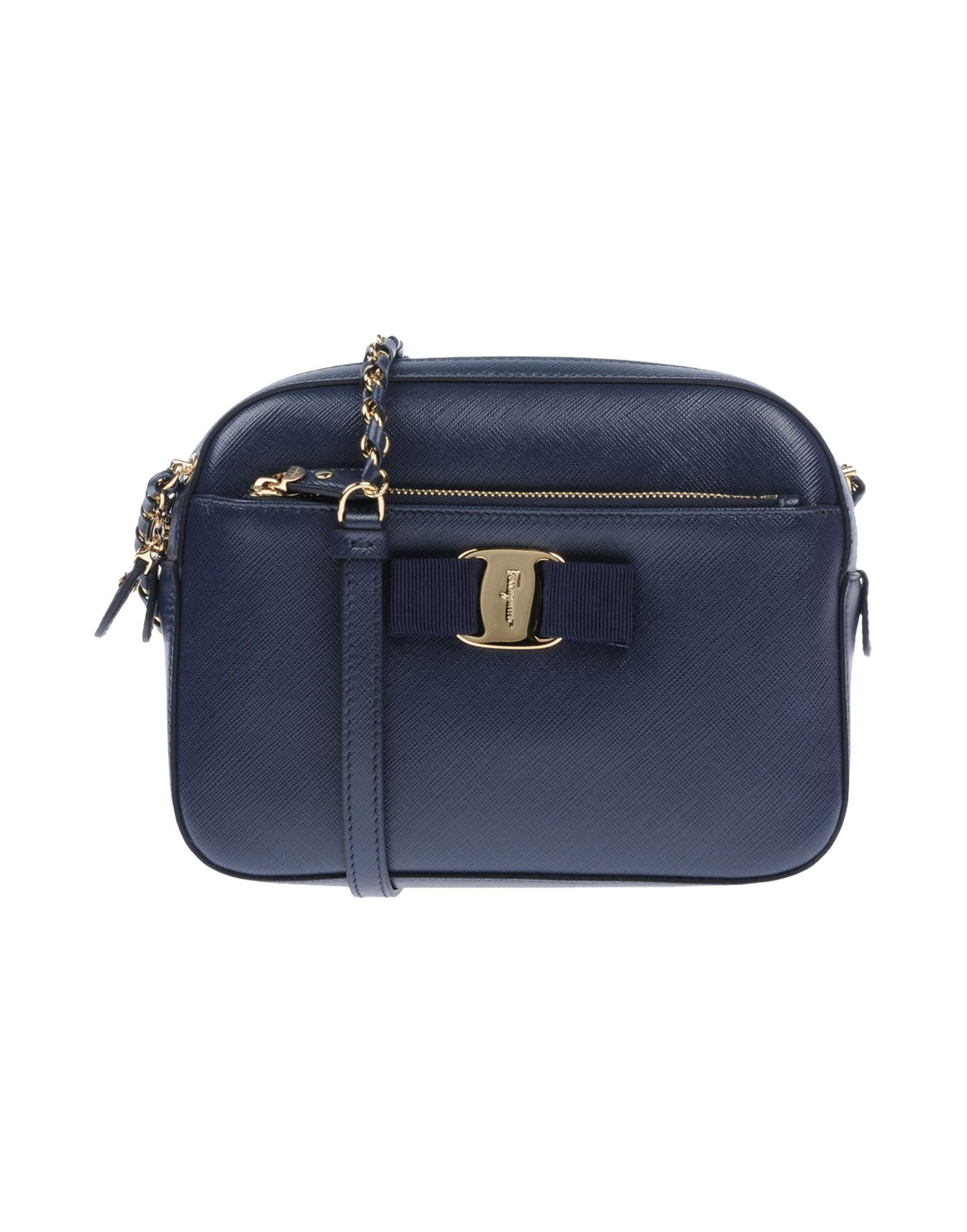 Salvatore Ferragamo Handbags In Dark Blue | ModeSens