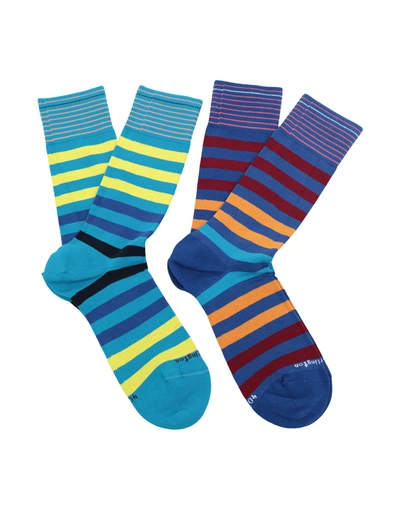 Burlington Short Socks In Azure