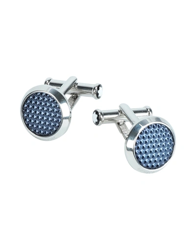 Montblanc Cufflinks And Tie Clips In Blue