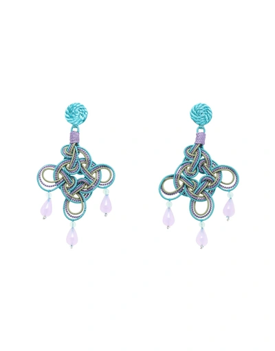 Anna E Alex Earrings In Lilac