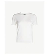 Theory Fine Knit Wool-blend Top In Ivory
