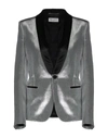 Saint Laurent Suit Jackets In Silver
