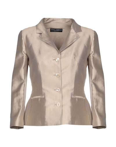 Dolce & Gabbana Blazer In Beige