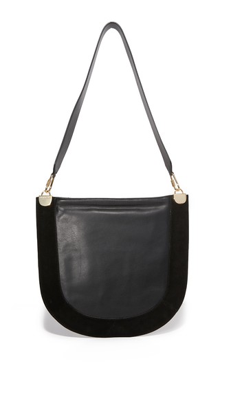 Diane Von Furstenberg Leather & Suede Bag In Black | ModeSens