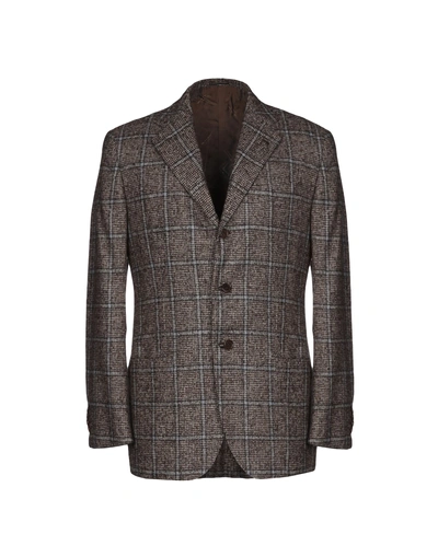 Kiton Blazer In Brown