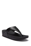 Fitflop Lulu Molten Platform Thong Sandals In Black