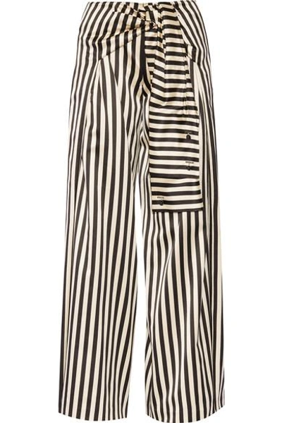 Monse Striped Duchesse Silk-satin Wide-leg Pants | ModeSens