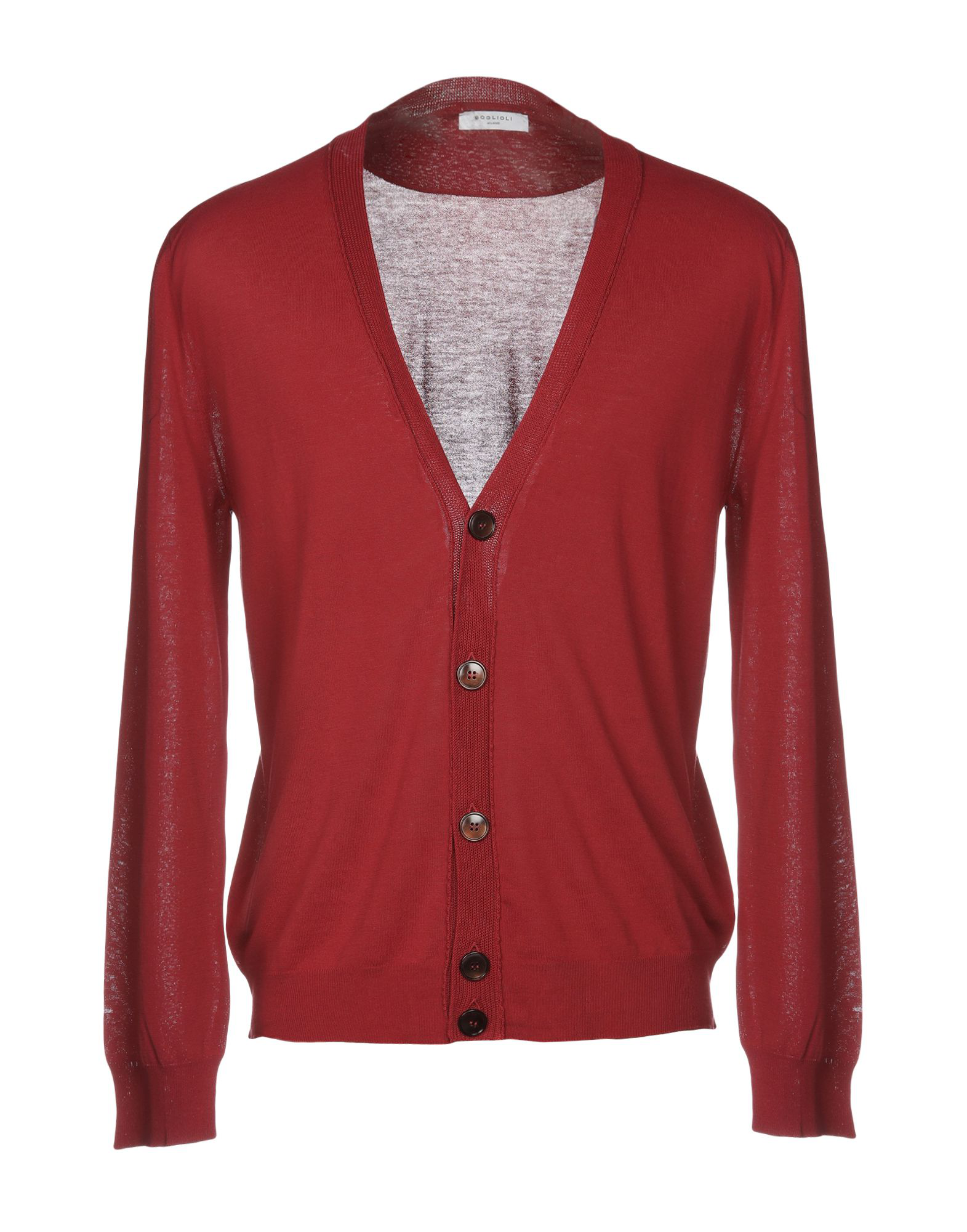 Boglioli Cardigan In Maroon | ModeSens