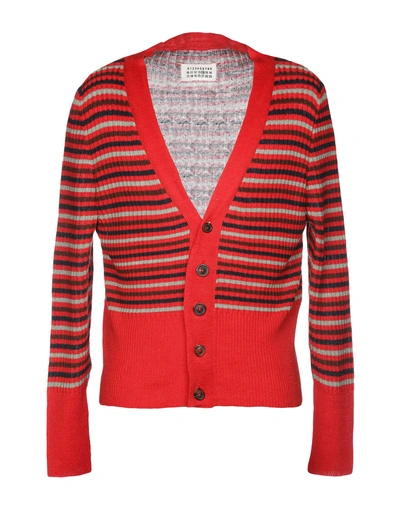 Maison Margiela Cardigans In Red