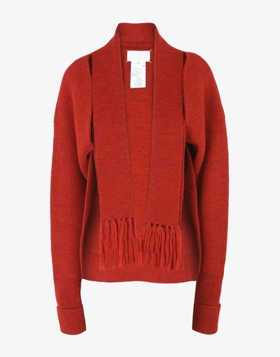 Maison Margiela Cardigans In Red
