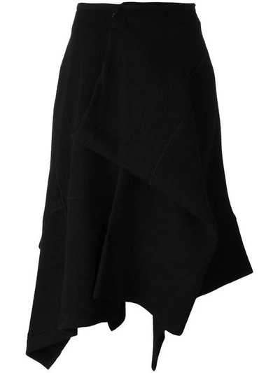 Yohji Yamamoto Wrap Asymmetric Skirt | ModeSens